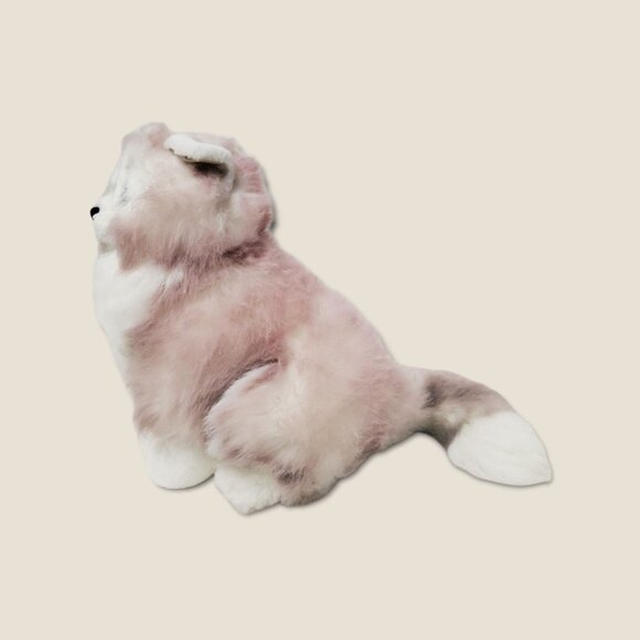 Vintage Russ Berrie Lavender and white Himalayan Cat Plush Animal Toy #7904 - Picture 3 of 4